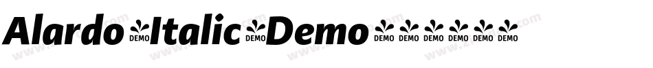 Alardo_Italic_Demo字体转换 Alardo_Italic_Demo字体转换