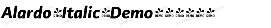 Alardo_Italic_Demo字体转换 Alardo_Italic_Demo字体转换