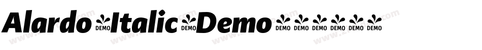 Alardo_Italic_Demo字体转换 Alardo_Italic_Demo字体转换