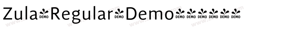 Zula-Regular_Demo字体转换