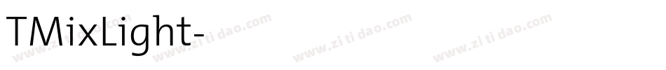 TMixLight字体转换