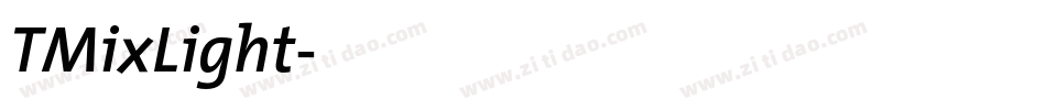 TMixLight字体转换