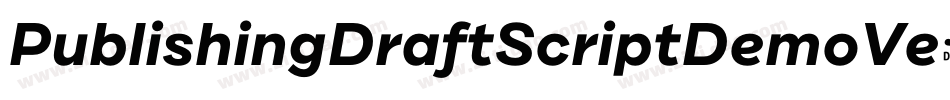 PublishingDraftScriptDemoVe-9VAy字体转换
