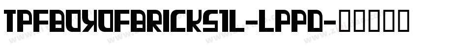 TpfBoxOfBricks1L-lPPD字体转换