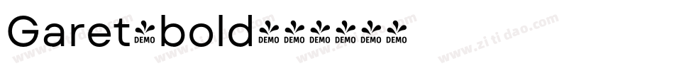 Garet-bold字体转换