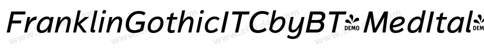 FranklinGothicITCbyBT-MedItal字体转换