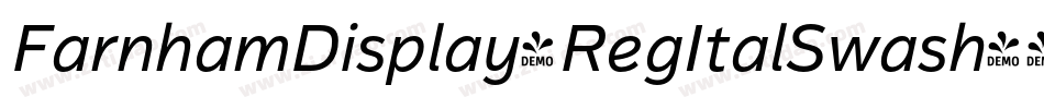 FarnhamDisplay-RegItalSwash字体转换