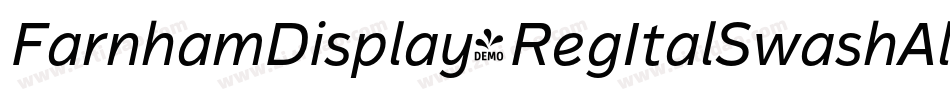 FarnhamDisplay-RegItalSwashAlt字体转换
