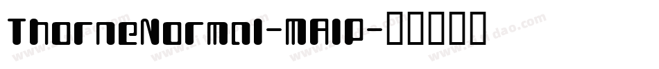 ThorneNormal-MAlP字体转换