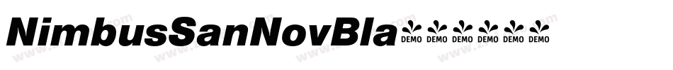 NimbusSanNovBla字体转换