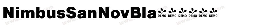NimbusSanNovBla字体转换