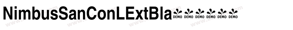 NimbusSanConLExtBla字体转换