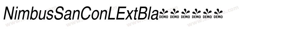 NimbusSanConLExtBla字体转换