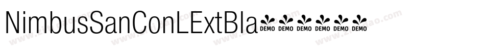 NimbusSanConLExtBla字体转换