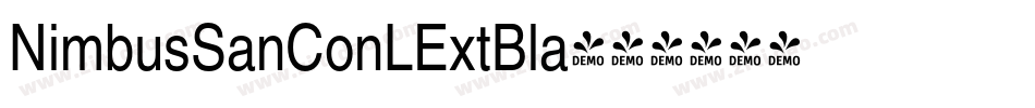 NimbusSanConLExtBla字体转换
