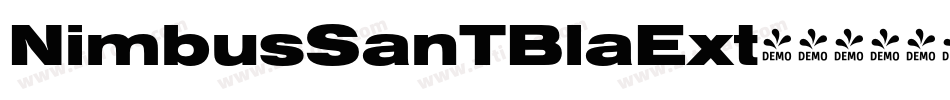 NimbusSanTBlaExt字体转换