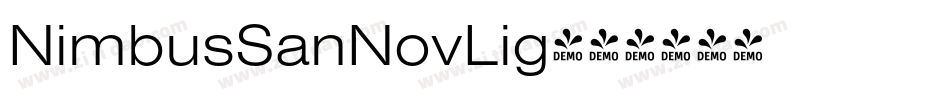 NimbusSanNovLig字体转换