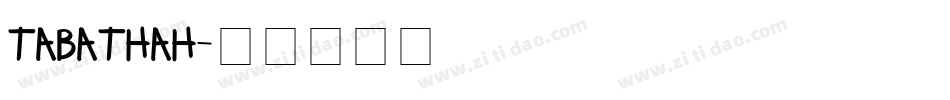 TABATHAH字体转换