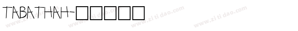 TABATHAH字体转换