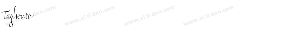 Tagliente字体转换