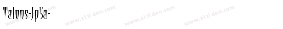 Talons-Jp5a字体转换