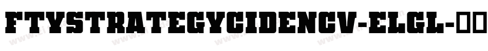FtyStrategycideNcv-elGl字体转换