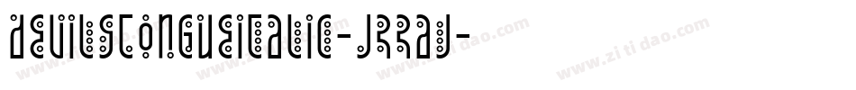 DevilsTongueItalic-JRRaj字体转换