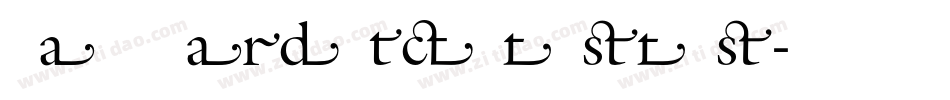 GalliardITCItOStyS字体转换