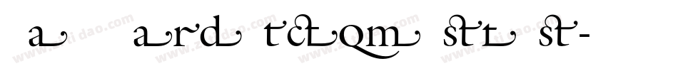GalliardITCRmOStyS字体转换