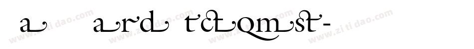GalliardITCRmS字体转换