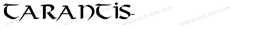 Tarantis字体转换