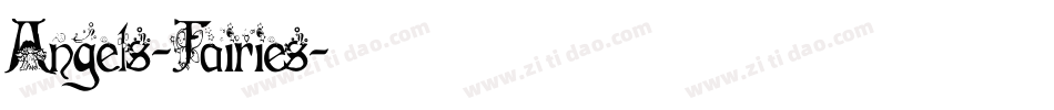 Angels-Fairies字体转换