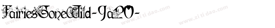 FairiesGoneWild-9aP0字体转换
