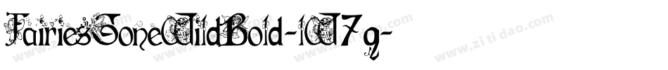 FairiesGoneWildBold-lW7q字体转换