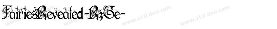 FairiesRevealed-RzGe字体转换