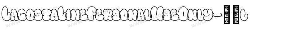 LacostaLinePersonalUseOnly-51lna字体转换