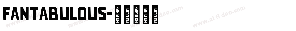fantabulous字体转换
