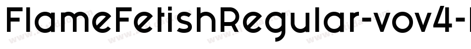 FlameFetishRegular-vov4字体转换