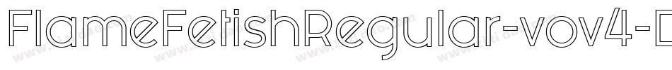 FlameFetishRegular-vov4字体转换