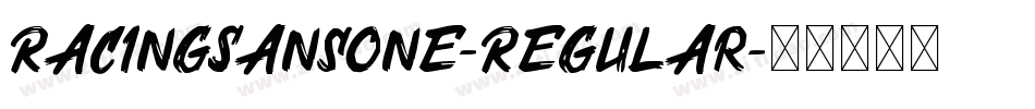 RacingSansOne-Regular字体转换