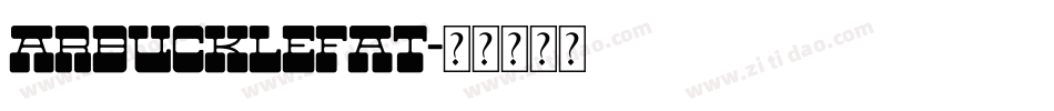 ArbuckleFat字体转换