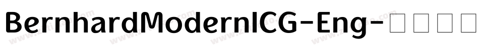 BernhardModernICG-Eng字体转换