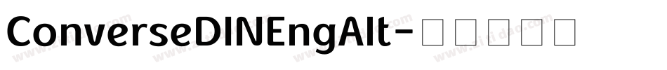 ConverseDINEngAlt字体转换