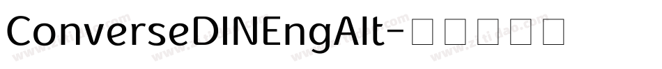 ConverseDINEngAlt字体转换