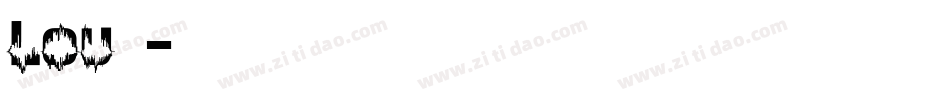 louD字体转换