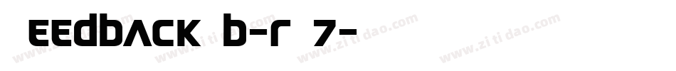 FeedbackBb-rZ7字体转换