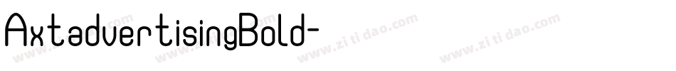 AxtadvertisingBold字体转换