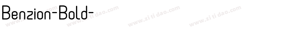 Benzion-Bold字体转换