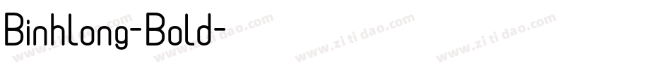 Binhlong-Bold字体转换