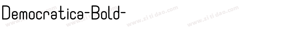 Democratica-Bold字体转换